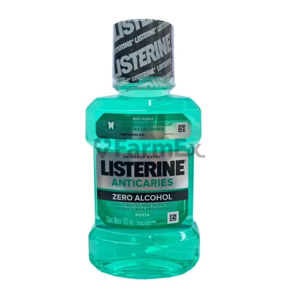 Listerine Anticaries Menta Zero x 180 mL Farmex-BanMedica-Persistente
